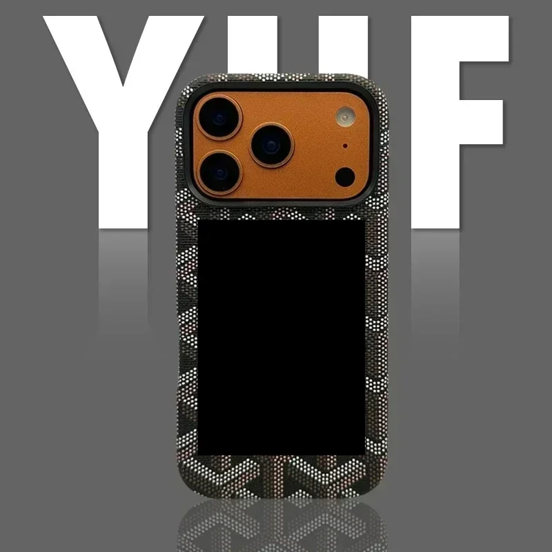 حافظة جلدية عصرية برسومات جرافيتي لهاتف آيفون 17 برو ماكس 16 15 14 13 12 Magsafe Dogo-Ya Tooth مضادة للسقوط INS غطاء العلامة التجارية