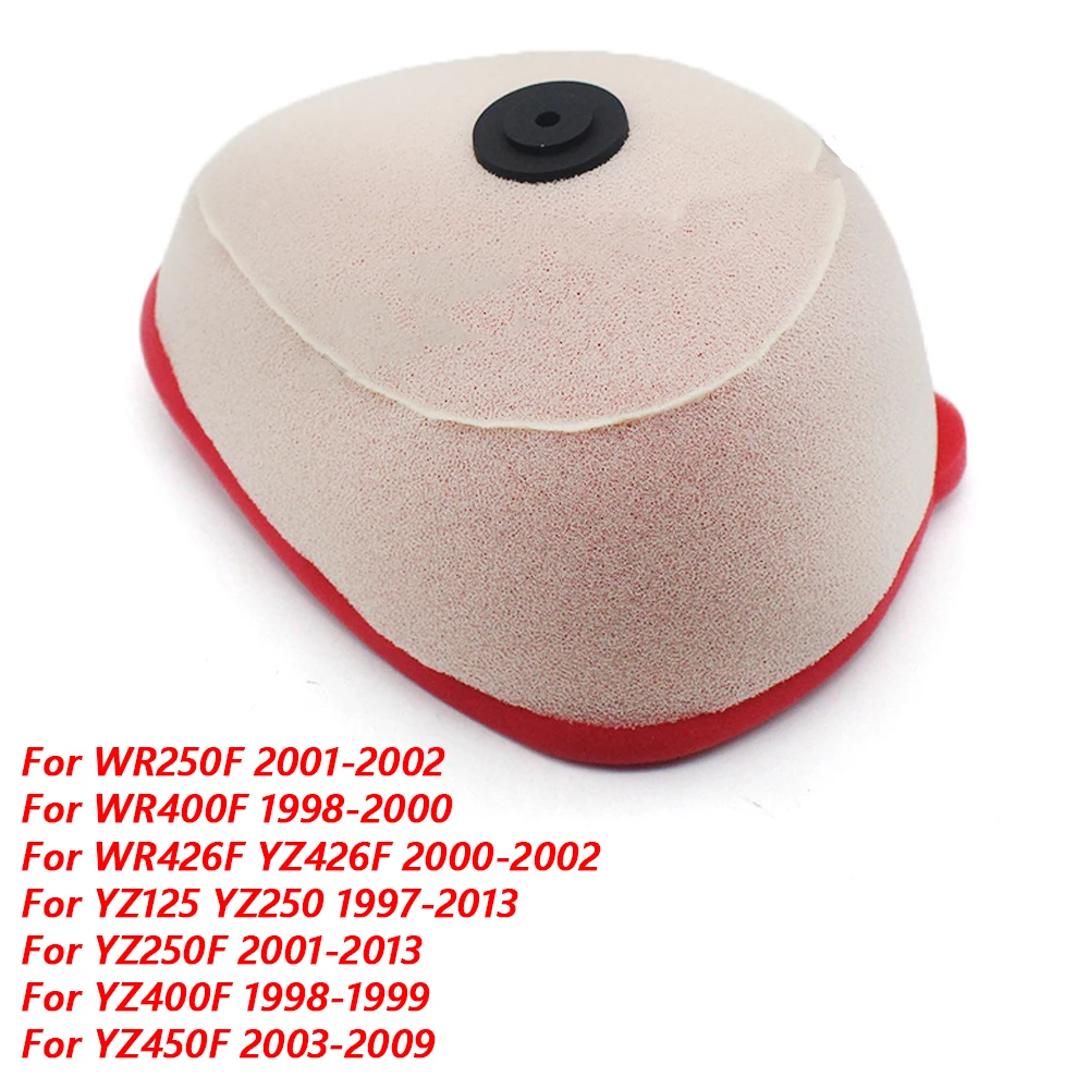 For Yamaha WR250F WR400F WR426F YZ125 YZ250 YZ250F YZ400F YZ450F Motorcycle Air Filter Cleaner Sponge Air Intake Filter Foam