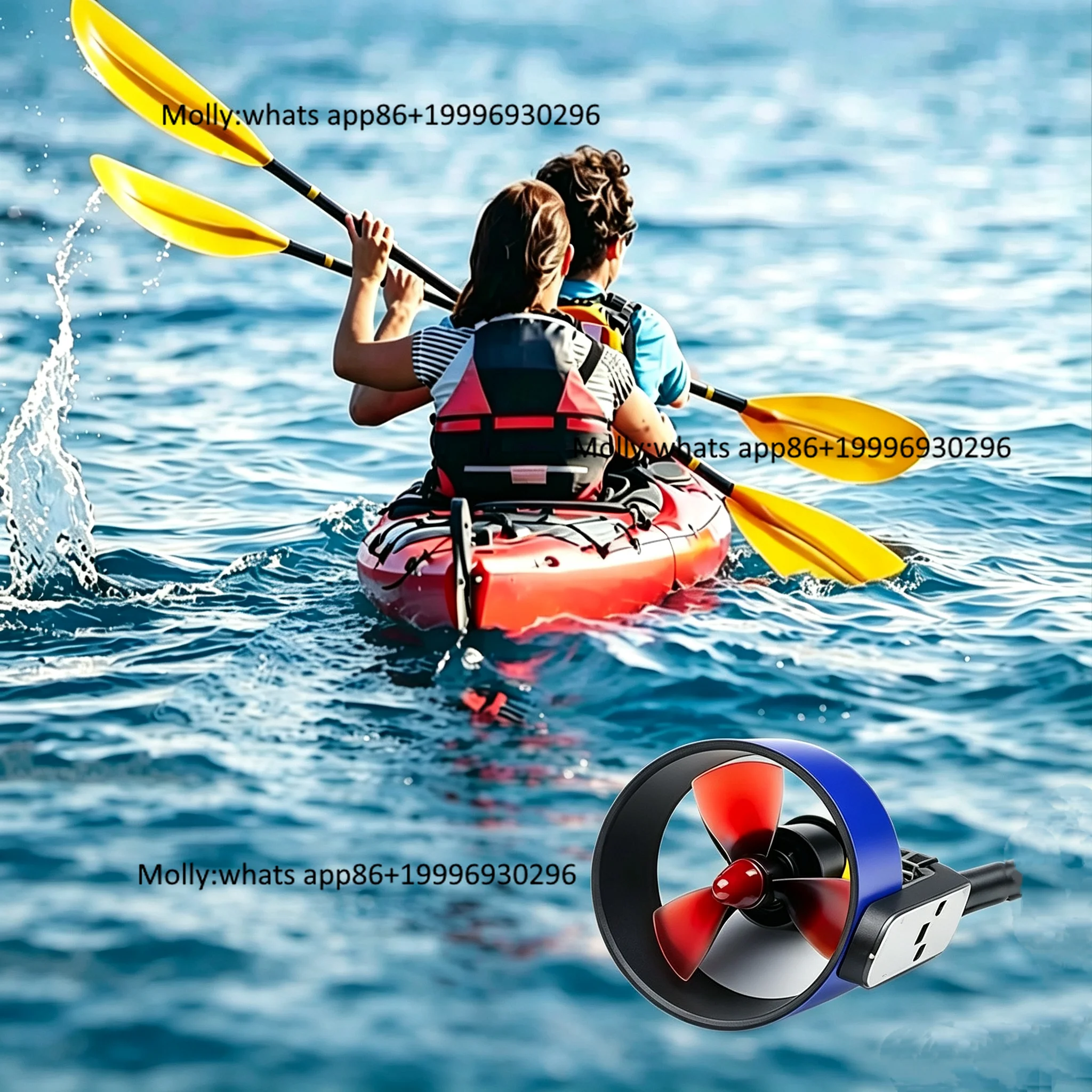 Underwater Thruster 24V 800W 7kg Thrust Power for Unmanned Ship Fishing Canoe RC Boats Drones SUP Board Paddle Board