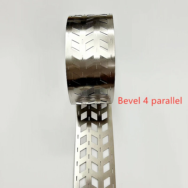 1 Meter Bevel Parallel Nickel Sheet 21700 Dislocation Bracket Fixed  Battery Connection Sheet Punching SPCC Nickel Plated