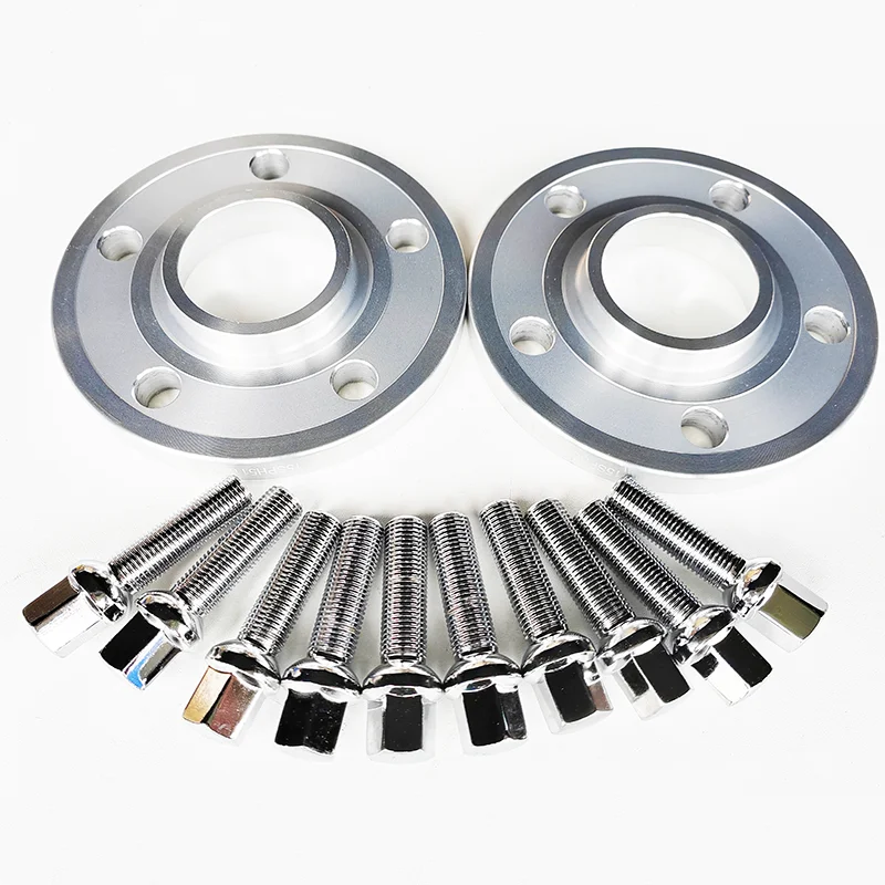 2PCS Hub Centric Wheel Spacers 10/12/15/20MM 5x112 66.6 with Extended 14X1.5 Bolts for Mercedes Benz - Set of 2