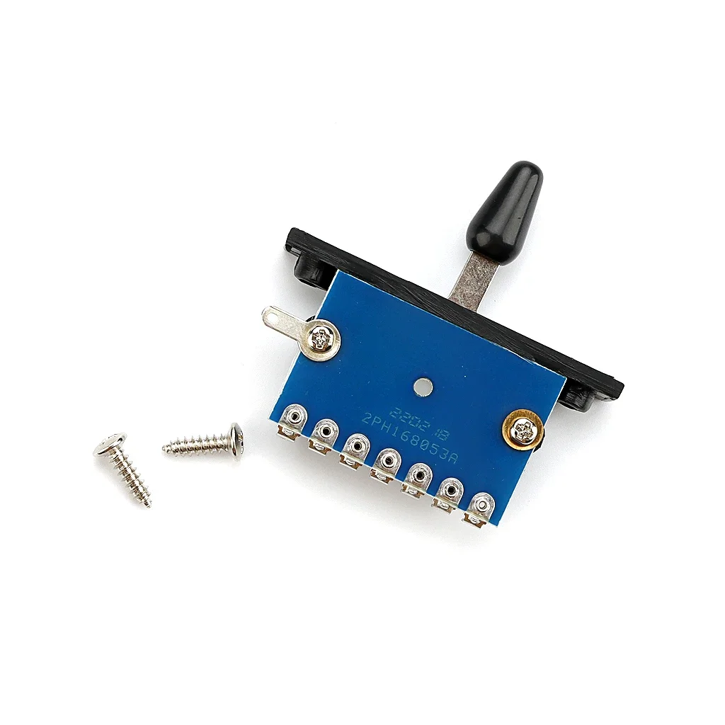 1 interruptor Selector de pastilla de guitarra de 3 vías con interruptor de repuesto de perilla para piezas de guitarra eléctrica Fender Stratocaster/Telecaster