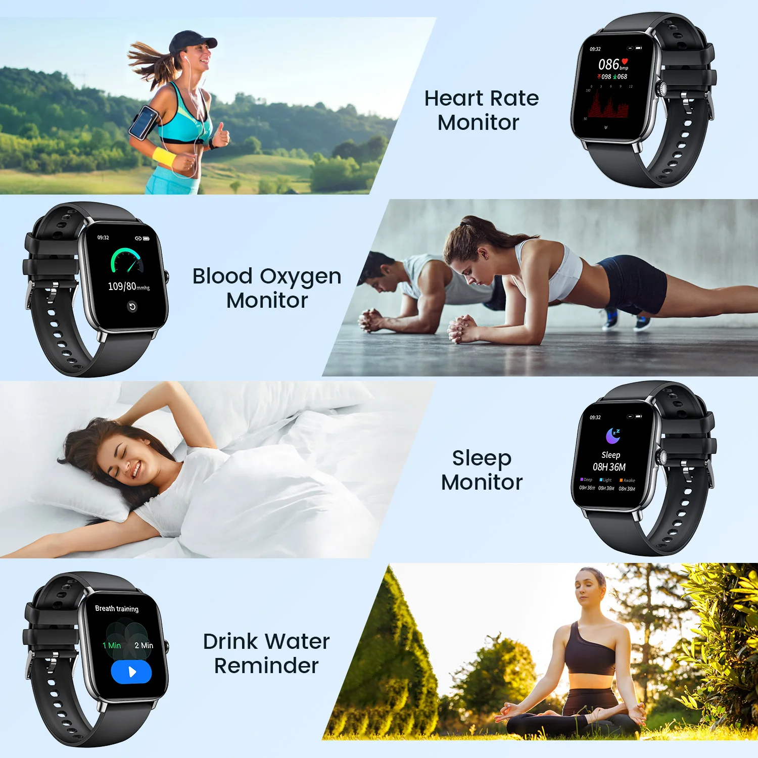 1.85 بوصة للرجال بلوتوث دعوة ساعة ذكية IPx8 الرياضة جهاز تعقب للياقة البدنية Smartwatch لنظام أندرويد IOS السنة الجديدة/هدايا عيد الحب