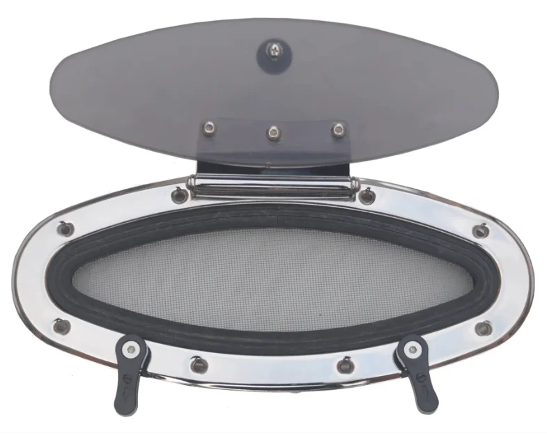 316L Stainless Steel Eye Shape Opening Portlight Porthole Hatch 3 Sizes For Marine Boat Yacht