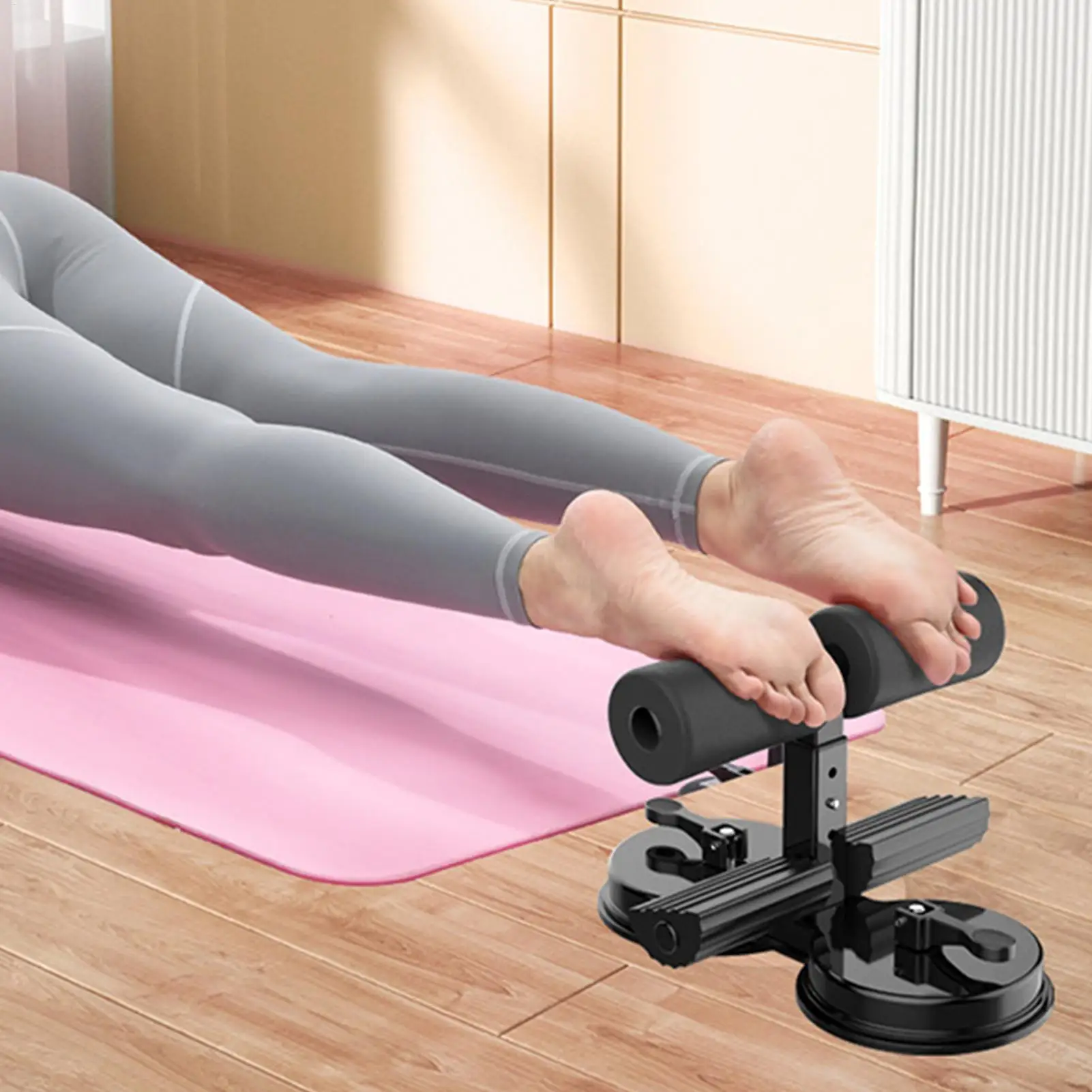 الجلوس آلة حامل القدم Abs التدريب الجلوس حامل القدم قابل للتعديل Situps المساعدة الأساسية معدات المدرب للشباب المراهقين