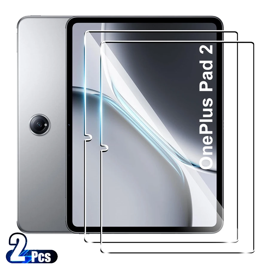 2PCS For OnePlus Pad 2 Tempered Glass Screen Protector 12.1 inch Tablet Bubble Free HD Anti-Scratch Protective Film