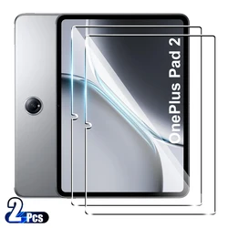 2PCS For OnePlus Pad 2 Tempered Glass Screen Protector 12.1 inch Tablet Bubble Free HD Anti-Scratch Protective Film
