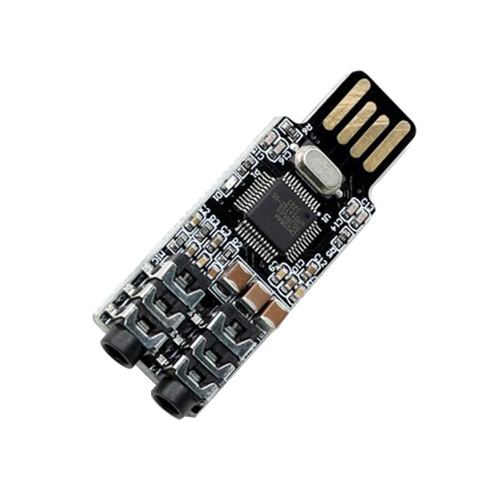 2 In 1 USB OTG Cable Type-C/Micro-USB To USB 3.0 Adapter (Grey) & VHM-303 CM108 USB Drive-Free Sound Card