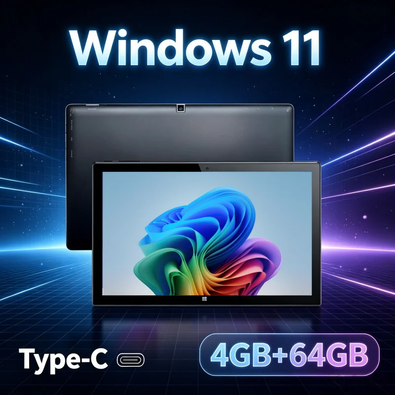 2026 WholeSales 10.1 Inch Windows 11 Tablet 64bit Intel N3350 4GB DDR RAM 64GB ROM 1920 X 1200 IPS 1*USB 3.0 WIFI Bluetooth 4.0