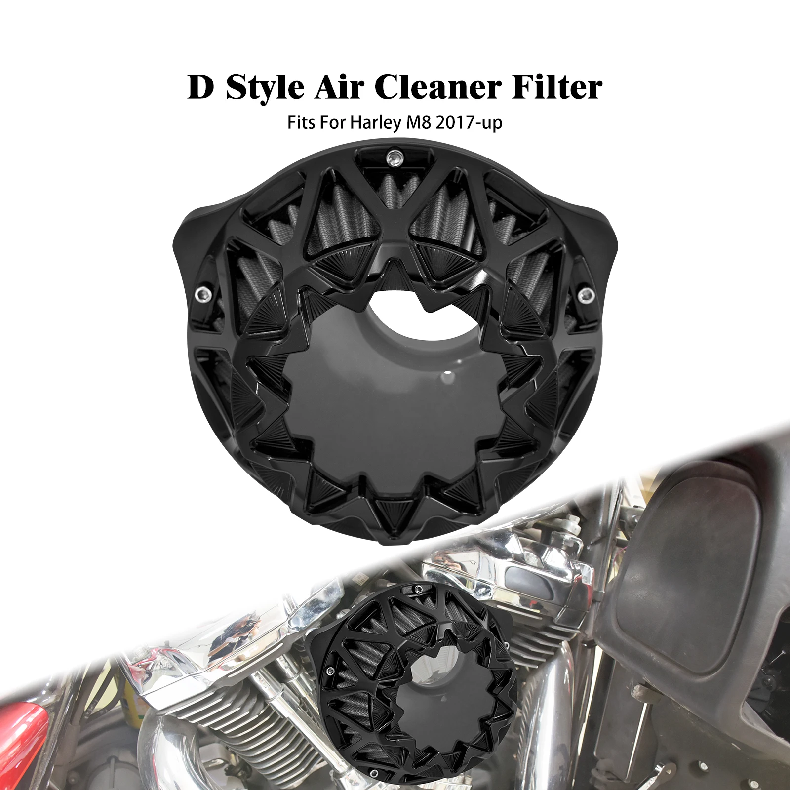 

Motorcycle CNC Air Intake Filter Air Cleaner Aluminum For Harley Touring FLHT FLHX FLHR Sportster Dyna Softail Fat Boy Breakout