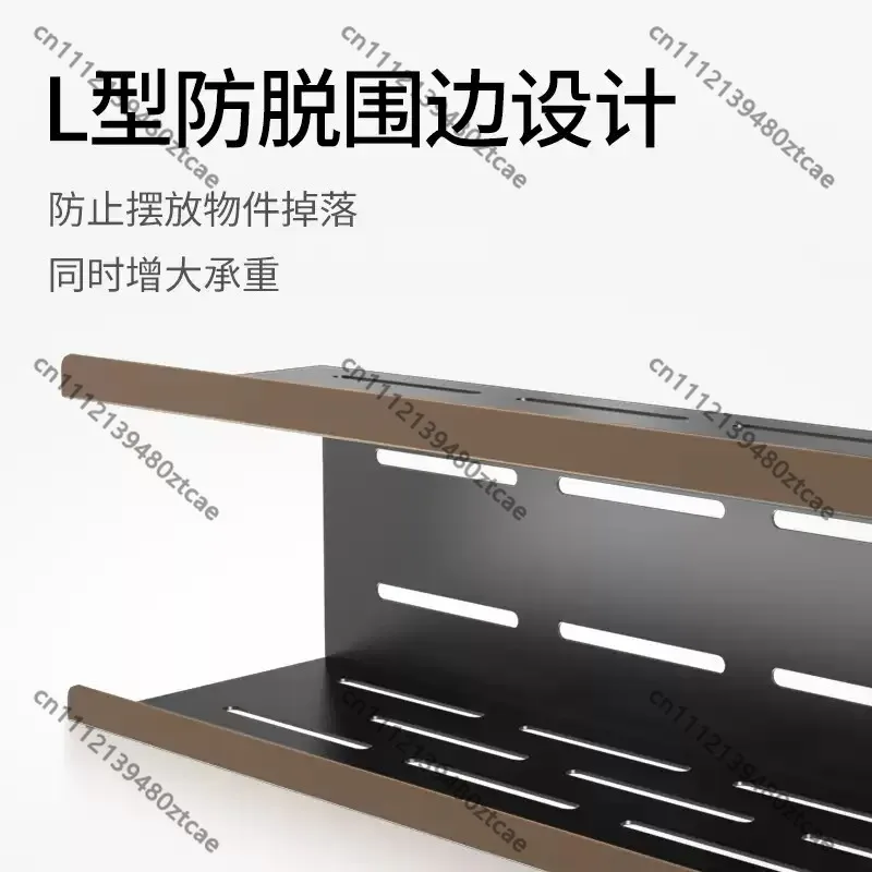 Hidden Wall‑Mount Storage Bracket Behind TV, Organizer Holder for Set‑Top‑Box, Wifi Router, Remote Control & Game Controller