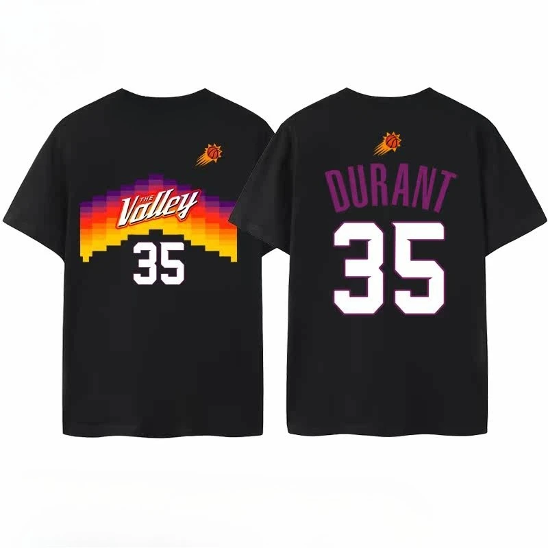2026 Kevin Durant No. 2026 Camiseta de Manga Corta 35 para Hombre - Ropa Deportiva y Casual de Verano - Cómoda y Transpirable