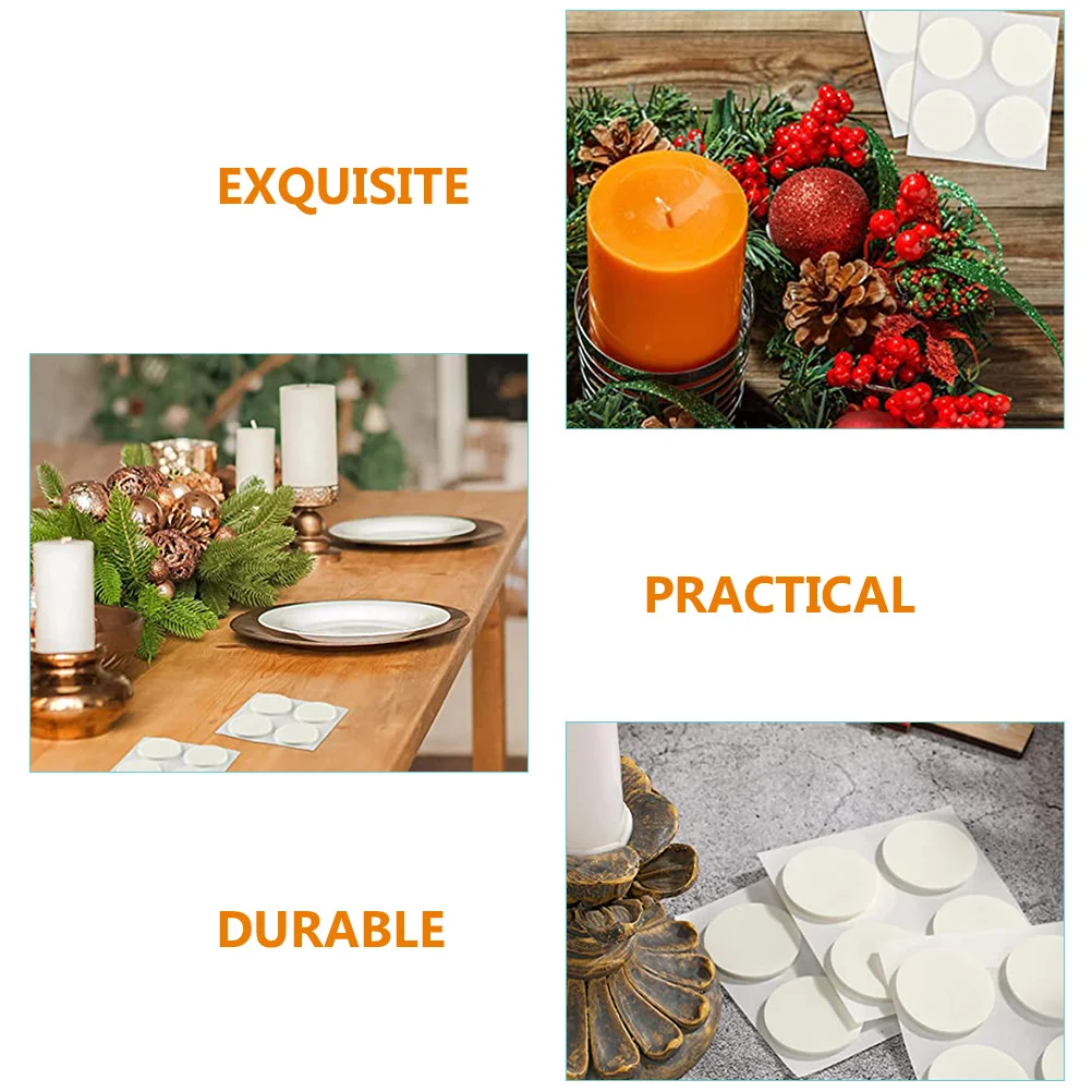 

C Stickers Adhesive Foam Double Sided 12 Sheets Circle Tape Sponge C Base Sticker Nail Craft Making DIY Base Fixing