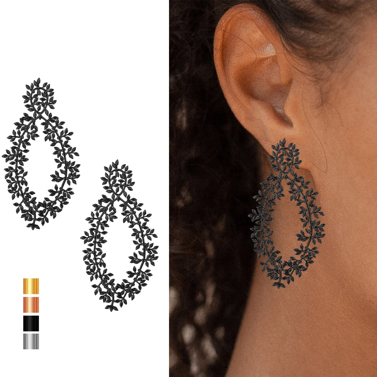 U7 Women Dangle Ear… - image