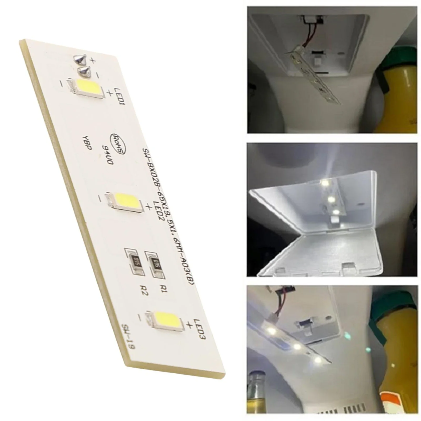 

1PC Refrigerator Light Bar SW-BX02B Refrigerators Light Bar DC 12V 65*20mm For Electrolux SW-BX02B Repair Parts ZBE2350HCA