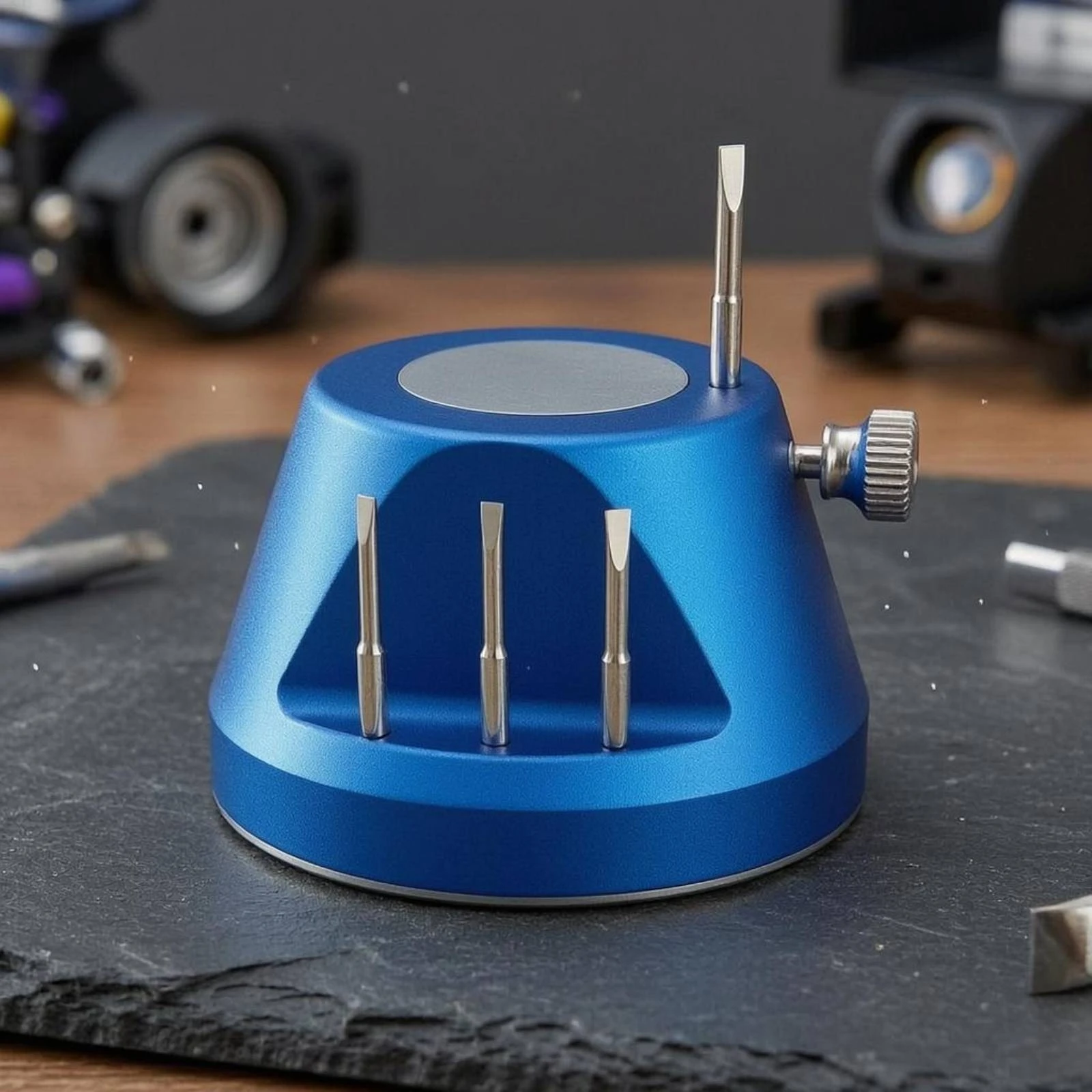 Watch Strap Screw Tool Aluminum Screw Removal Base Watch Band Repair Tool Set Compact Blue view 6