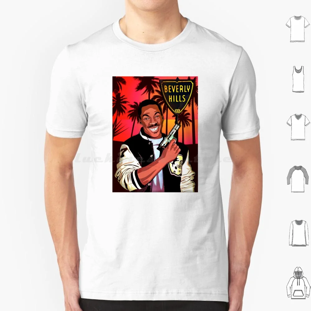 Beverly Hills Cop T Shirt Cotton Men Women DIY Print Beverly Hills Cop Eddie Murphy Comedy 80s 90s Film Movies Coming To