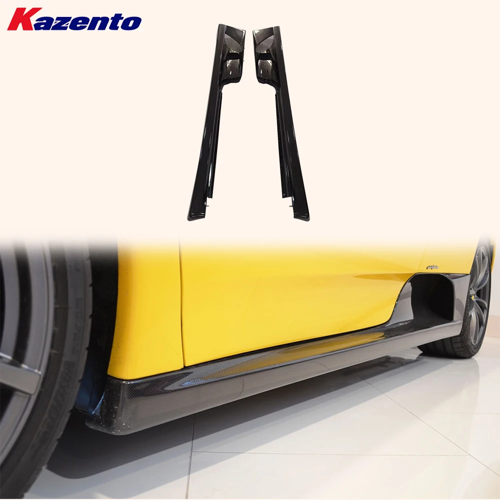 

Для Ferrari F430 430 2005-2009 KZ стиль вентилируемые боковые юбки из углеродного волокна дополняются