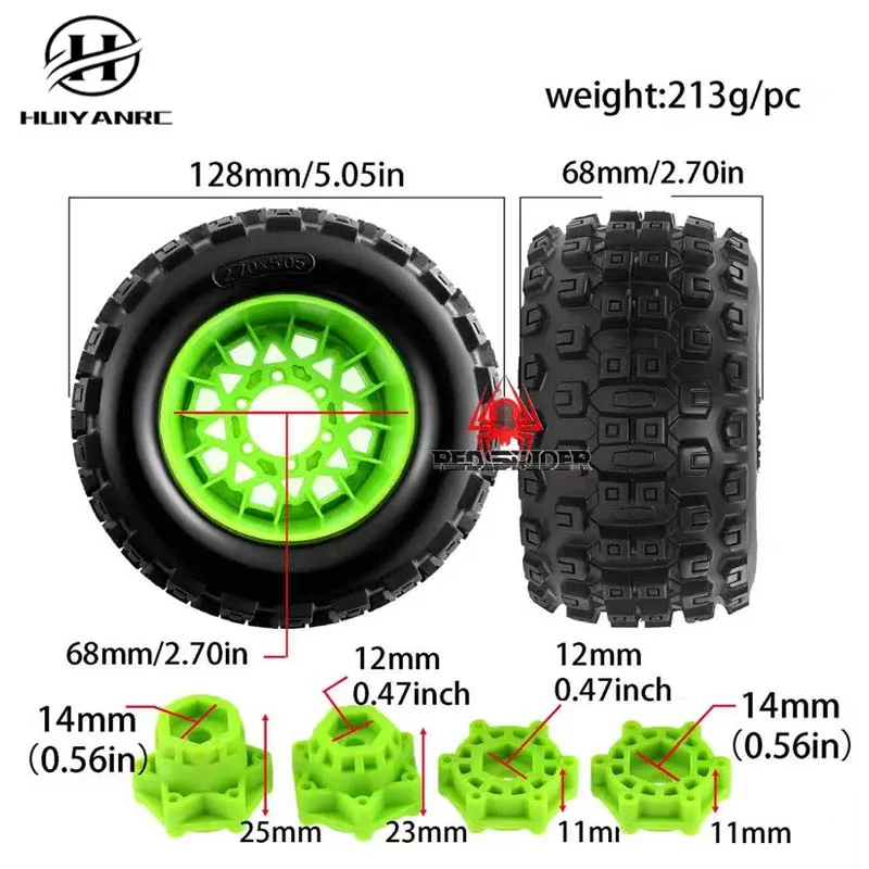 HUIYANRC 1/10ARRMA Shengtang Votex Giant Stone LOSI Granite TRAXXAS Bigfoot Tire