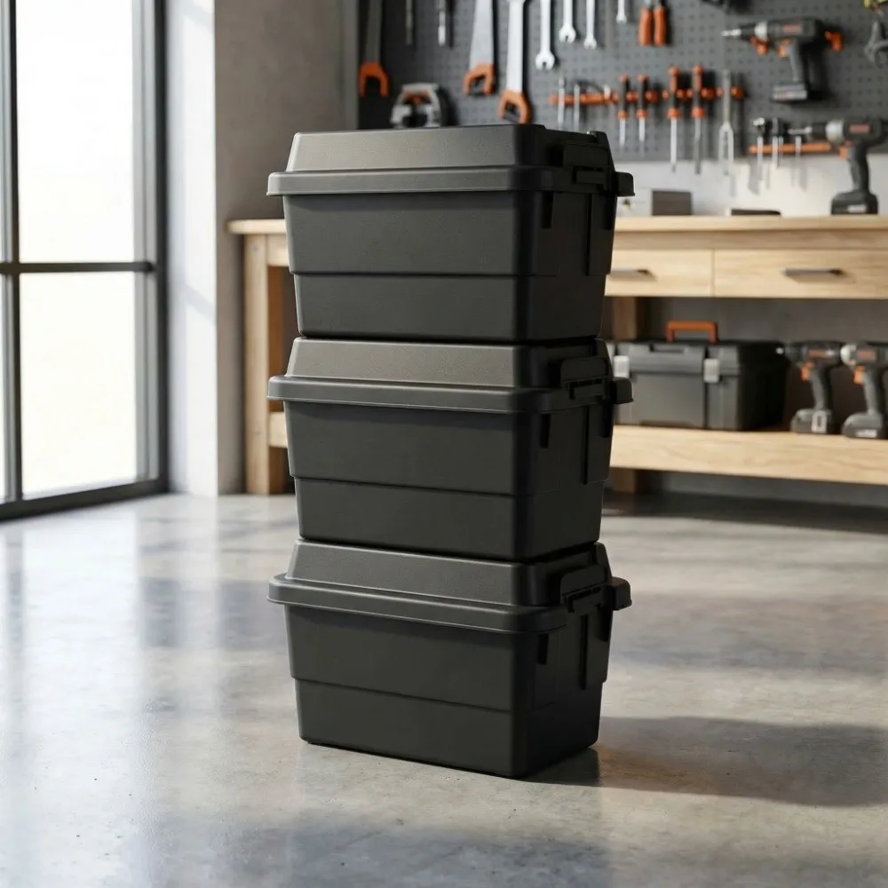 2 Pcs 1.1L Outdoor Storage Box Waterproof Stackable Portable Storage Box PP Multifunctional Storage Box Hiking Activities