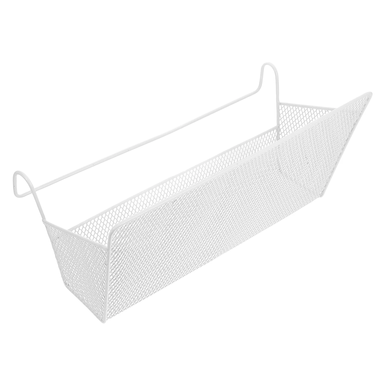 

1pcs Bedside Hanging Basket Large Capacity Storage No Drill Iron Dormitory Bunk Loft Accessories Sundries Organizer