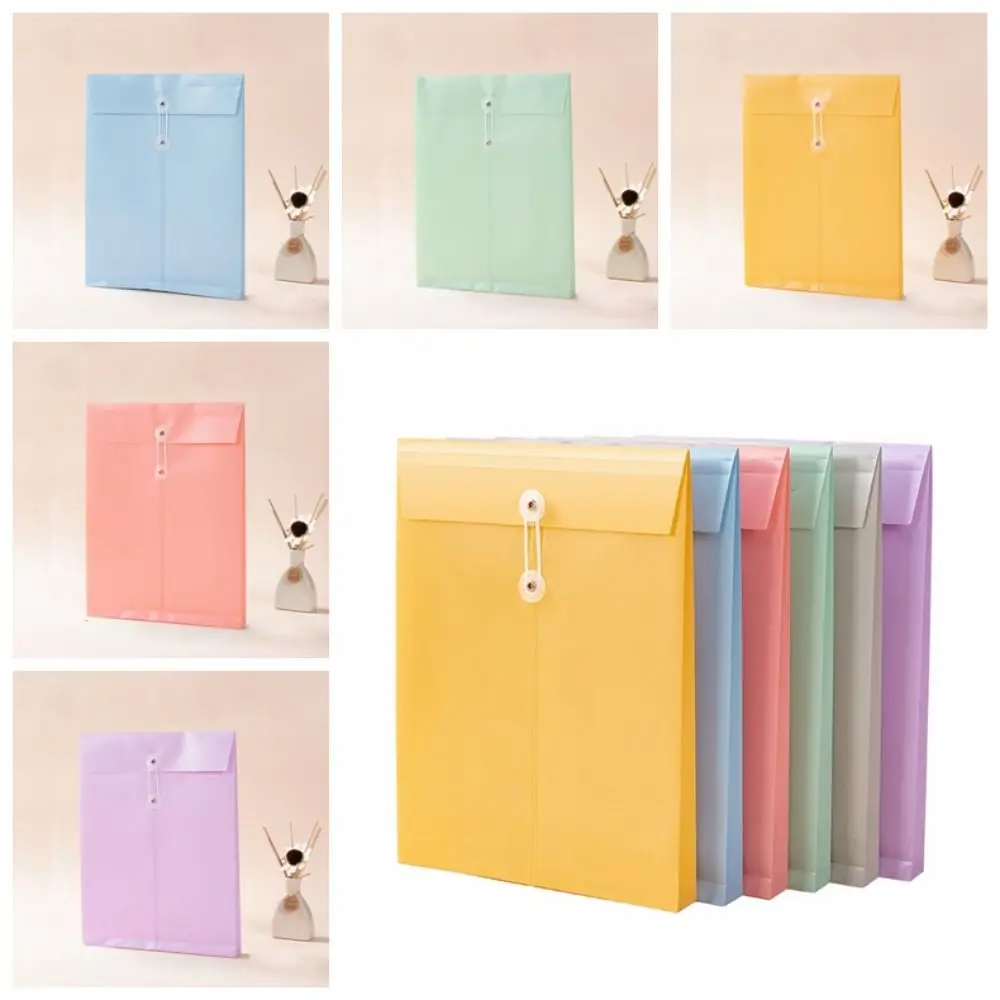 Document Organiser A4 PP File Folder Paper Organizer Large Envelopes A4 File Organizer Archive Folder Waterproof Storage Bag