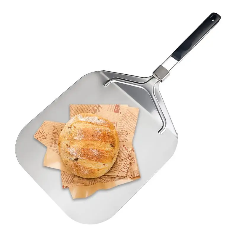 

Aluminum Pizza Peel Lightweight Pizza Turning Peel With Long Handle Lightweight Heat-resistant Pizza Spatula For Baking Dough