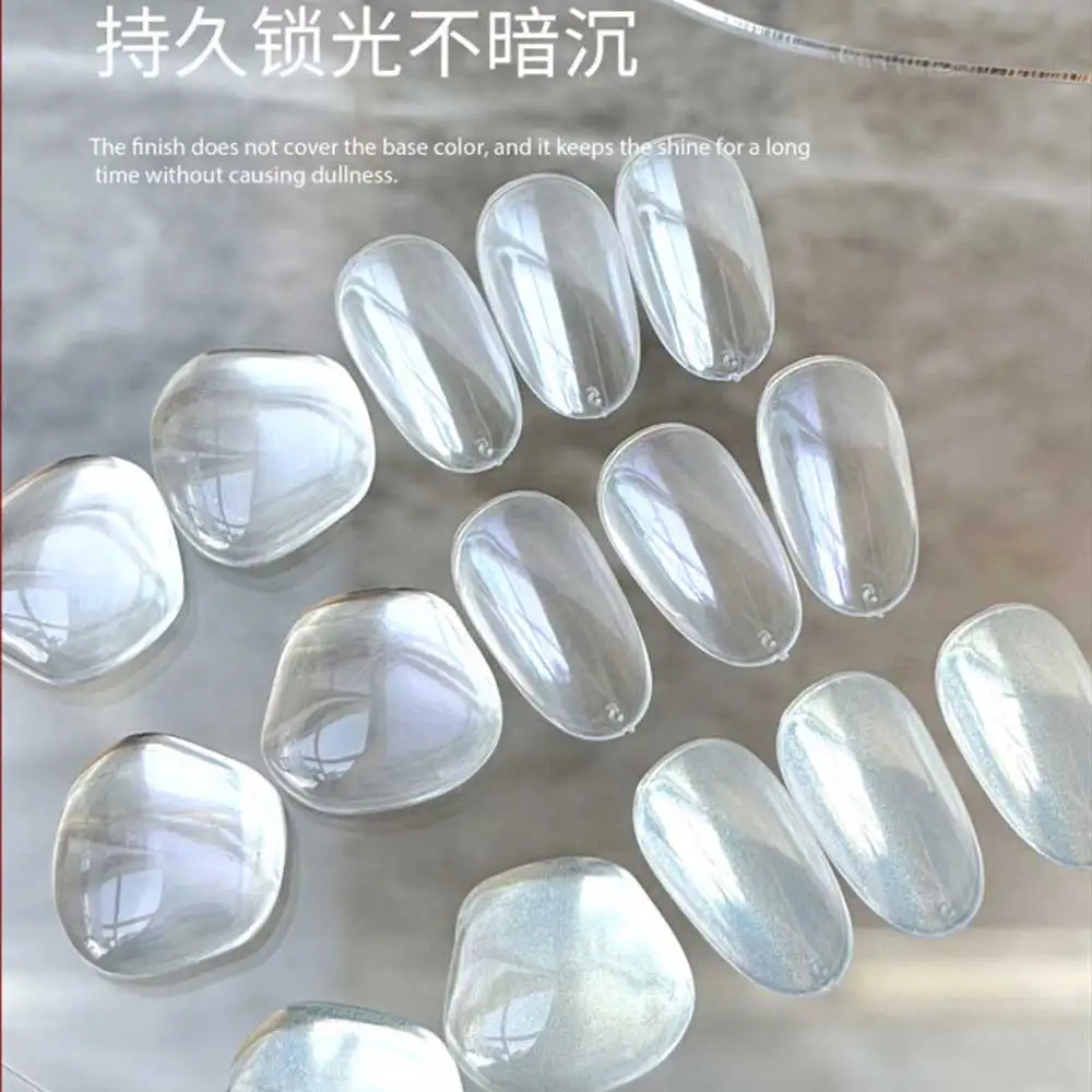 MR Mirror Surface Highreflective Transparent Glossy Crystal Powder Rainbow Laser Powder Aurora Powder Nail Electroplating Powder