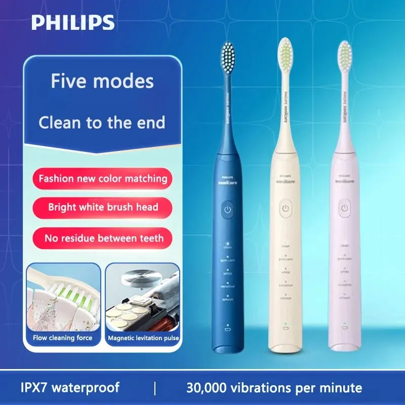 PHILIPS HX2471 Electric Toothbrush HX2033/02 USB Interface Adapted Brush Head Recommended Lovers Adult Sonic Toothbrush Machine