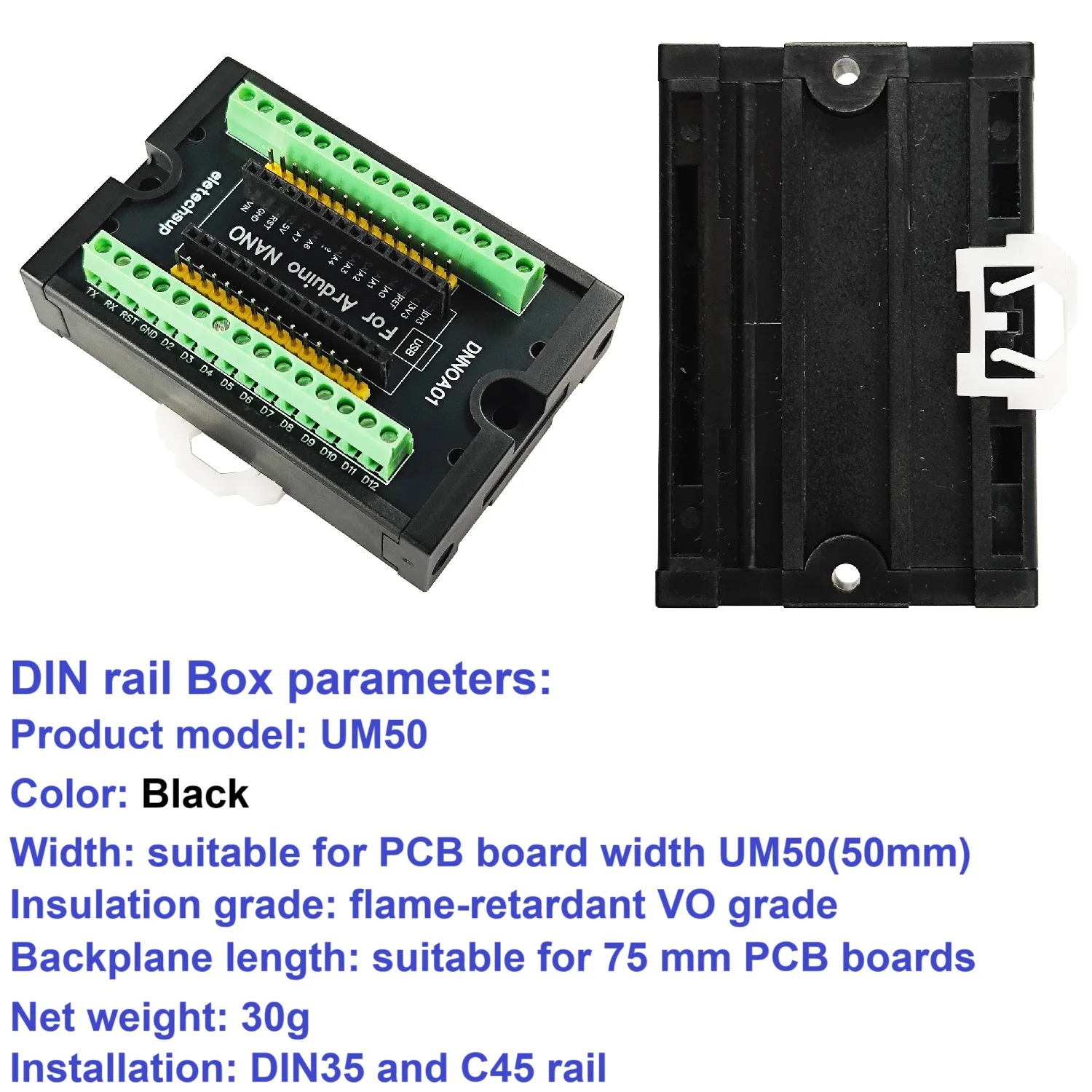 Modulo Chassis IOT Nano 3.0 ATMEGA328P per Arduino Mini con Connessione USB Tipo-C e Micro USB