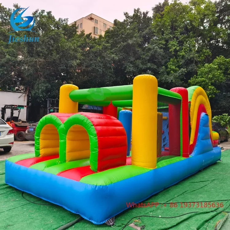 Small kids home  High quality use inflatable obstacle course bouncy obstacle house race game for sale