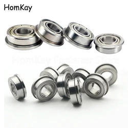 4Pcs Flange Bearing ID 2 - 9mm OD 3 - 26mm Thick 2.3 - 8mm Deep Groove Ball Bearings FMR63 74 83 84 - FMR148 F604 605 - F699 ZZ