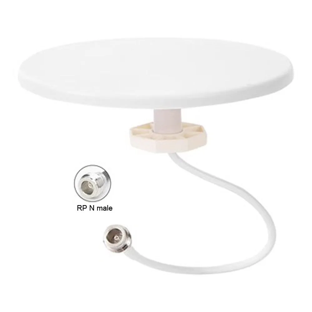 8dBi 600-6000MHz 4G 5G6G Ceiling Antenna GSM Waterproof Indoor Aerial N Female for Cell Phone Signal Booster Repeater Amplifie