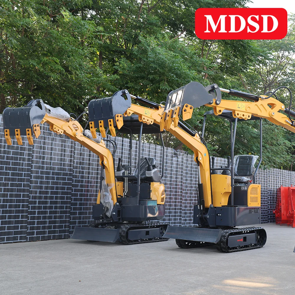 Miniescavadeira de 1-2 toneladas com vários acessórios disponíveis O Epa Euro 5 para miniescavadeira personalizada para fazendas e pomares