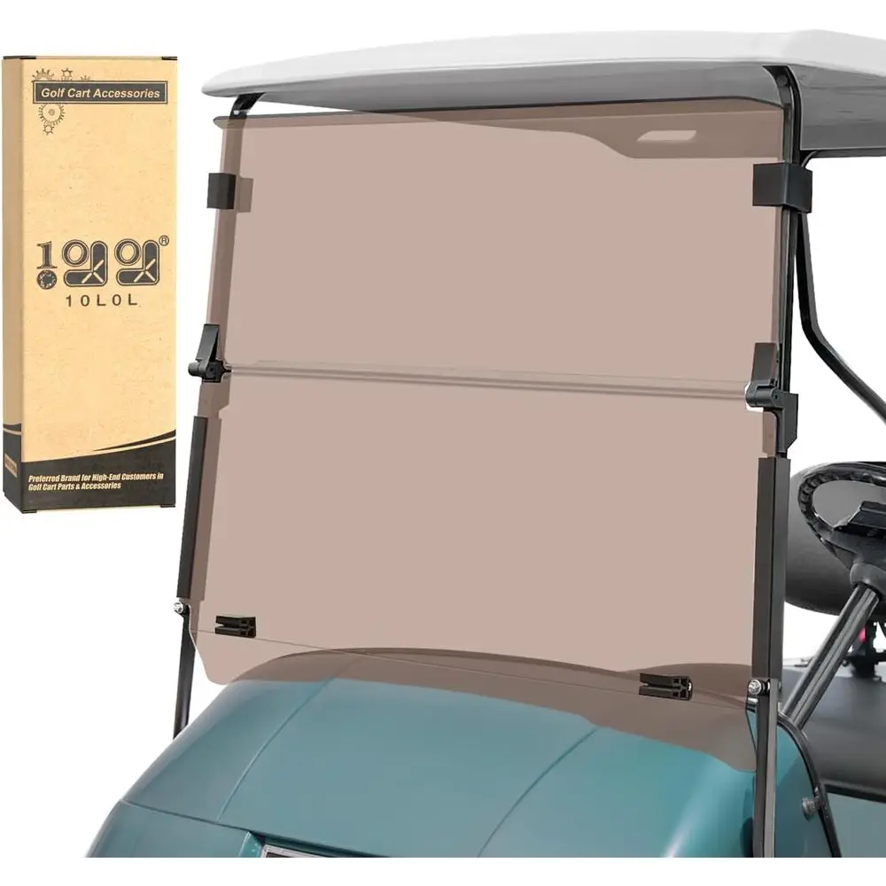 

Gol Cart Windshield or EZGO TXT Gas and Electric 1995-up, oldable Gol Cart Windsn, Anti-UV and Impact Resistant, Cleainted