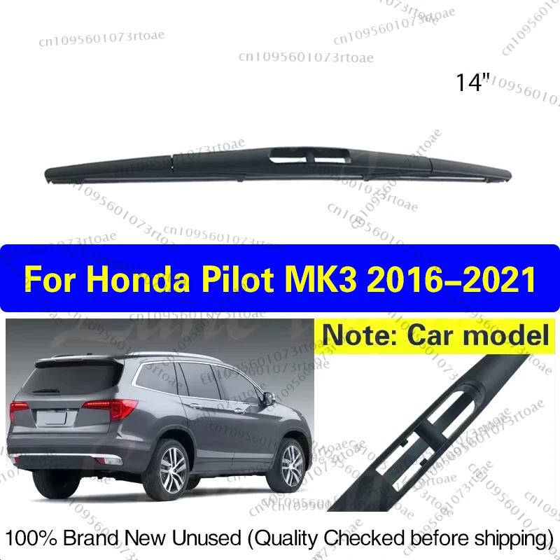 

14" Rear Windshield Windscreen Washer Wiper Blade For Honda Pilot MK3 2016 2017 2018 2019 2020 2021 Car Accessories Accsesories