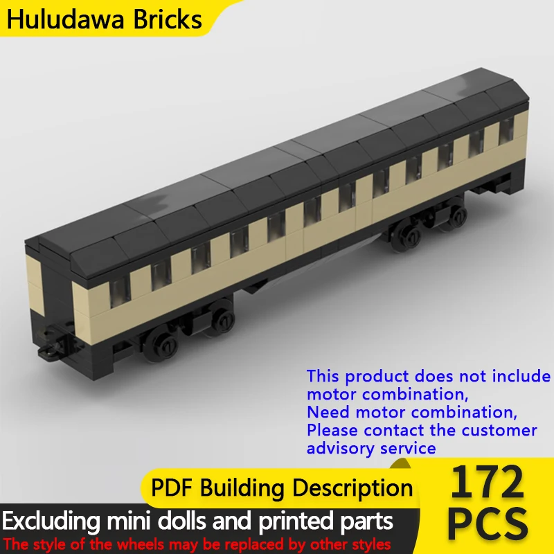 

Модель городской автомобиль MOC, строительные кирпичи, мини-возка для пассажирского поезда, модульная технология, детские праздничные подарки, сборные игрушки, костюм