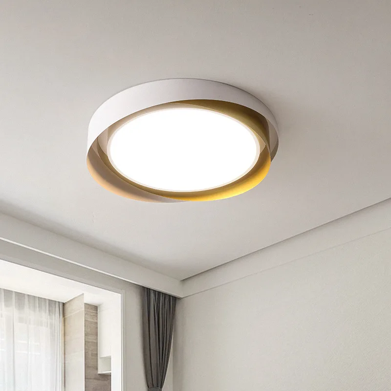 Nordic Color Matching Beveled Ceiling Lamp Eye Protection Light Modern Minimalist Master Bedroom Lights The New Home Decor Lamps