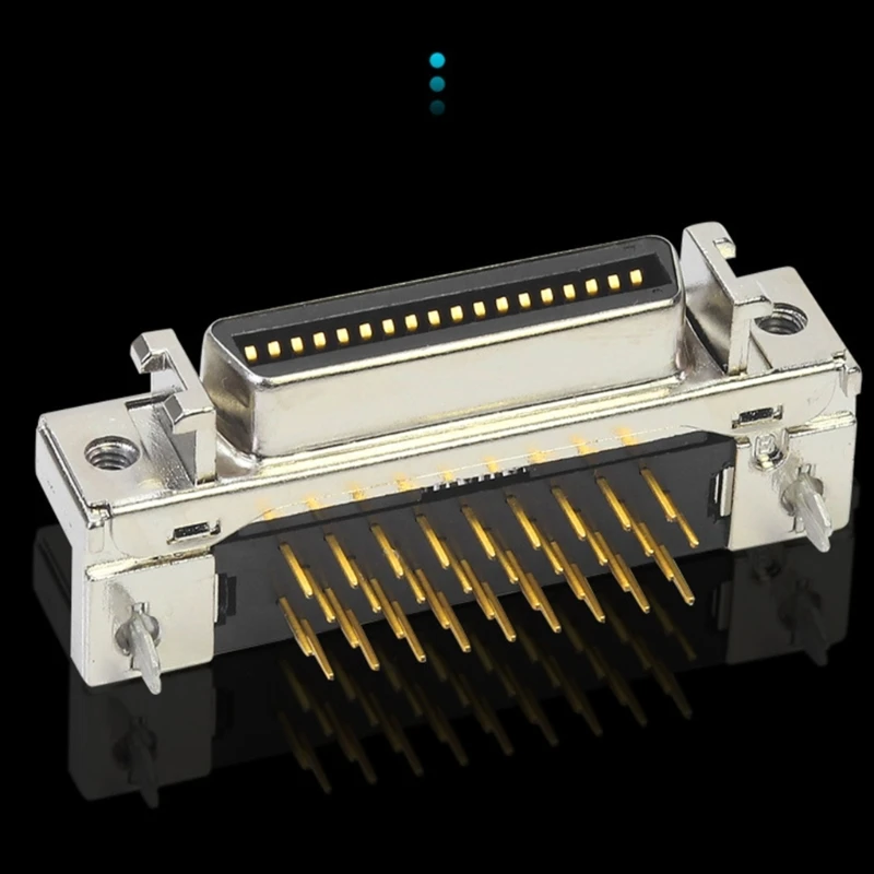 ل SCSI موصل سالب 14 20 26 36 50 دبوس CN فتحة MDR نوع مستقيم الزاوية اليمنى 90 درجة PCB جبل نوع اللحيم المقبس