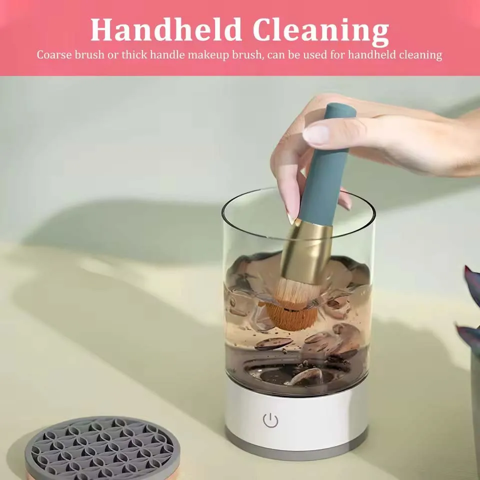 USB Powered Makeup Brush Cleaner And Dryer Odorless Battery Free Plug And Play Essential Beauty Tool For Cosmetic Brushes view 5