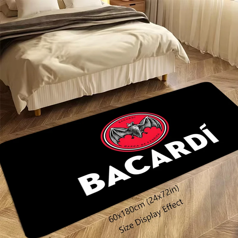 Corridor Carpet Room Bacardis Rum Black Bat Rugs Foot Carpets Entrance Doormat Rug Floor Mat Anti Slip Kitchen Hallway Deccor