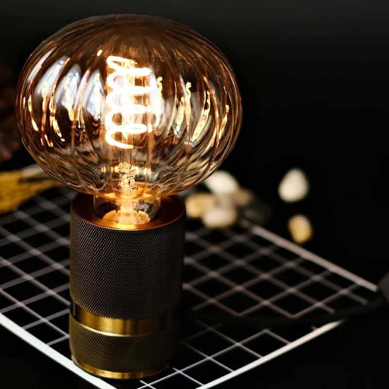 Creative Beibei Pumpkin LED Bulb B & B Bedroom Decorative Light Warm Night Light Ambient Light E27 Desk Lamp Chandelier
