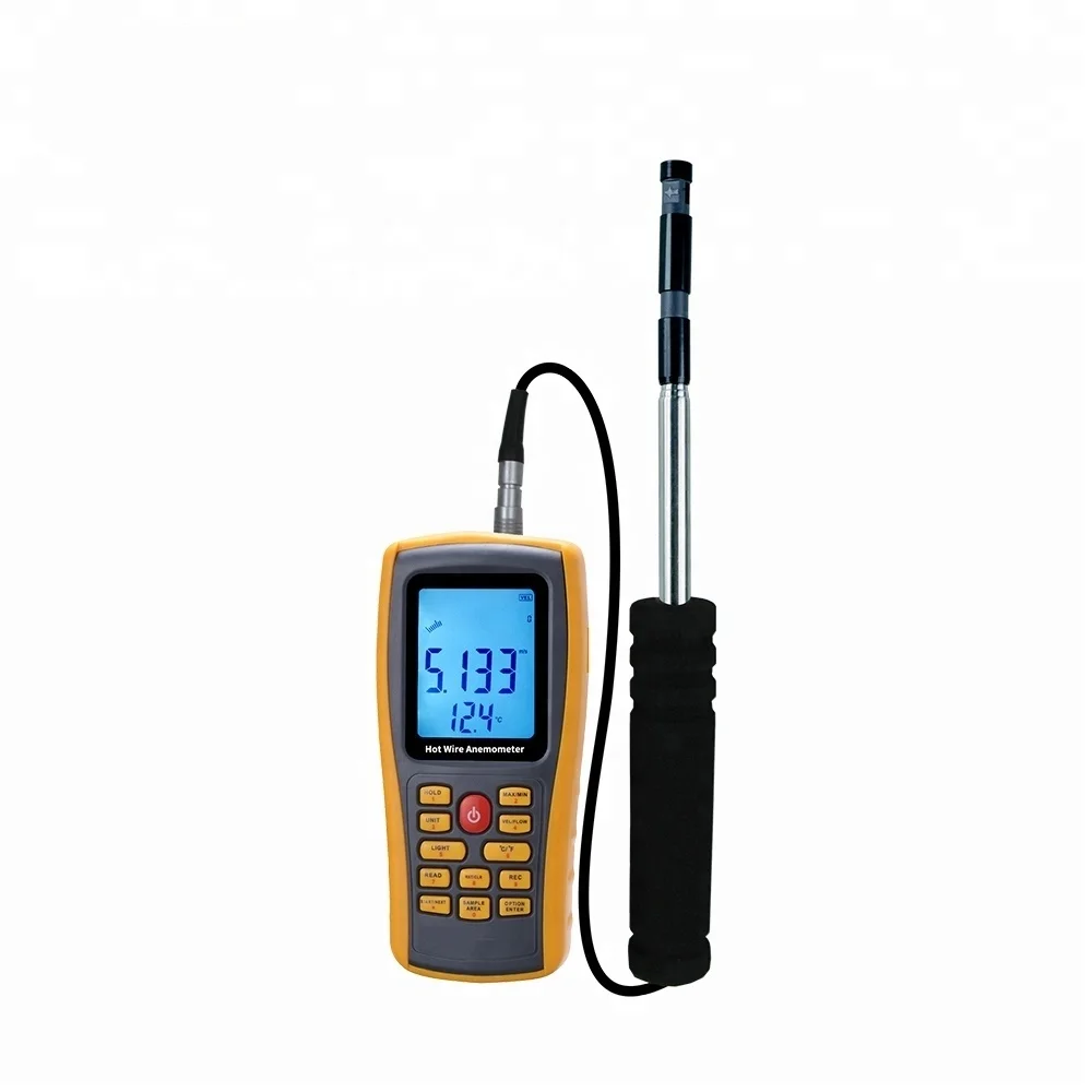 High Sensitivity Handheld Wind Speed Gauge Meter Measure Anemometer Hot Wire Anemometer