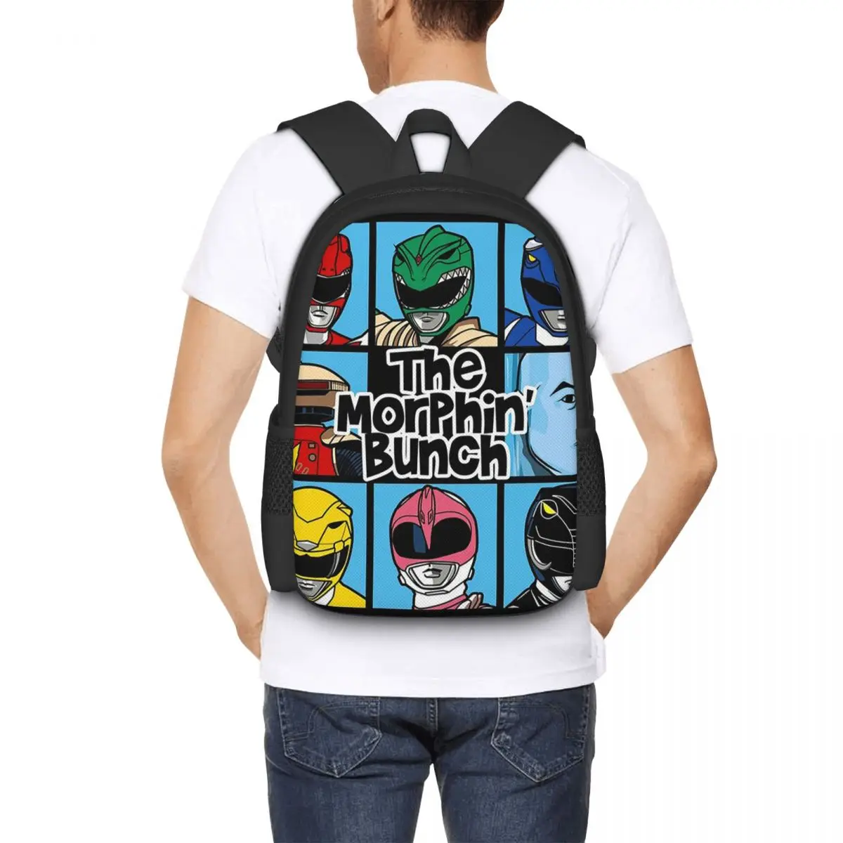 The Morphin Bunch Backpack Hot Sale Daypack Large Capacity Boys Girls BookBag School Bag Shoulder Bags for Men Women