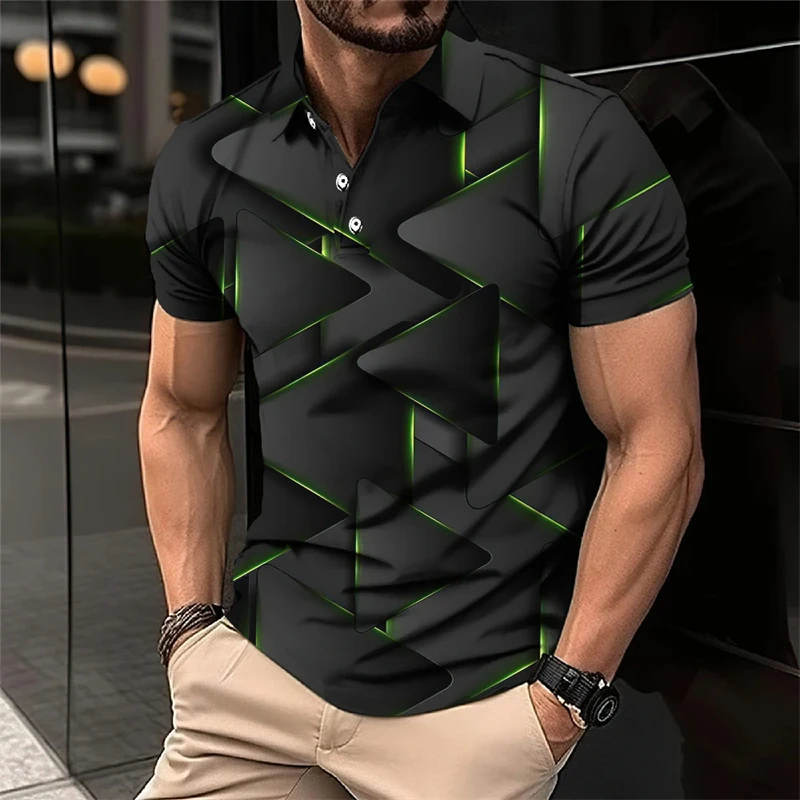 

Fashion Mecha 3D Printed Short Sleeve Polo Shirts For Men Clothes Cool Tech Style Short Sleeve Techwear Sports Muscle POLO Shirt