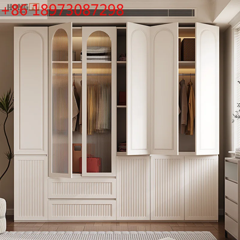 

Wardrobe household bedroom American environmentally friendly master bedroom flat open durable light luxury cabinet