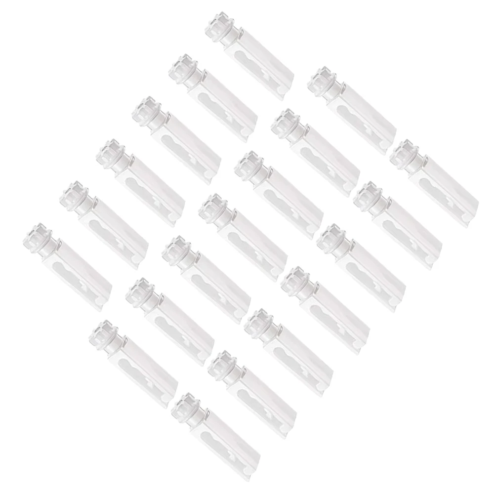 12 set Vertical Blind Repair Tabs Stems Replacement Parts Premium Curtain Sliding Wheel Accessories For Vertical Blinds
