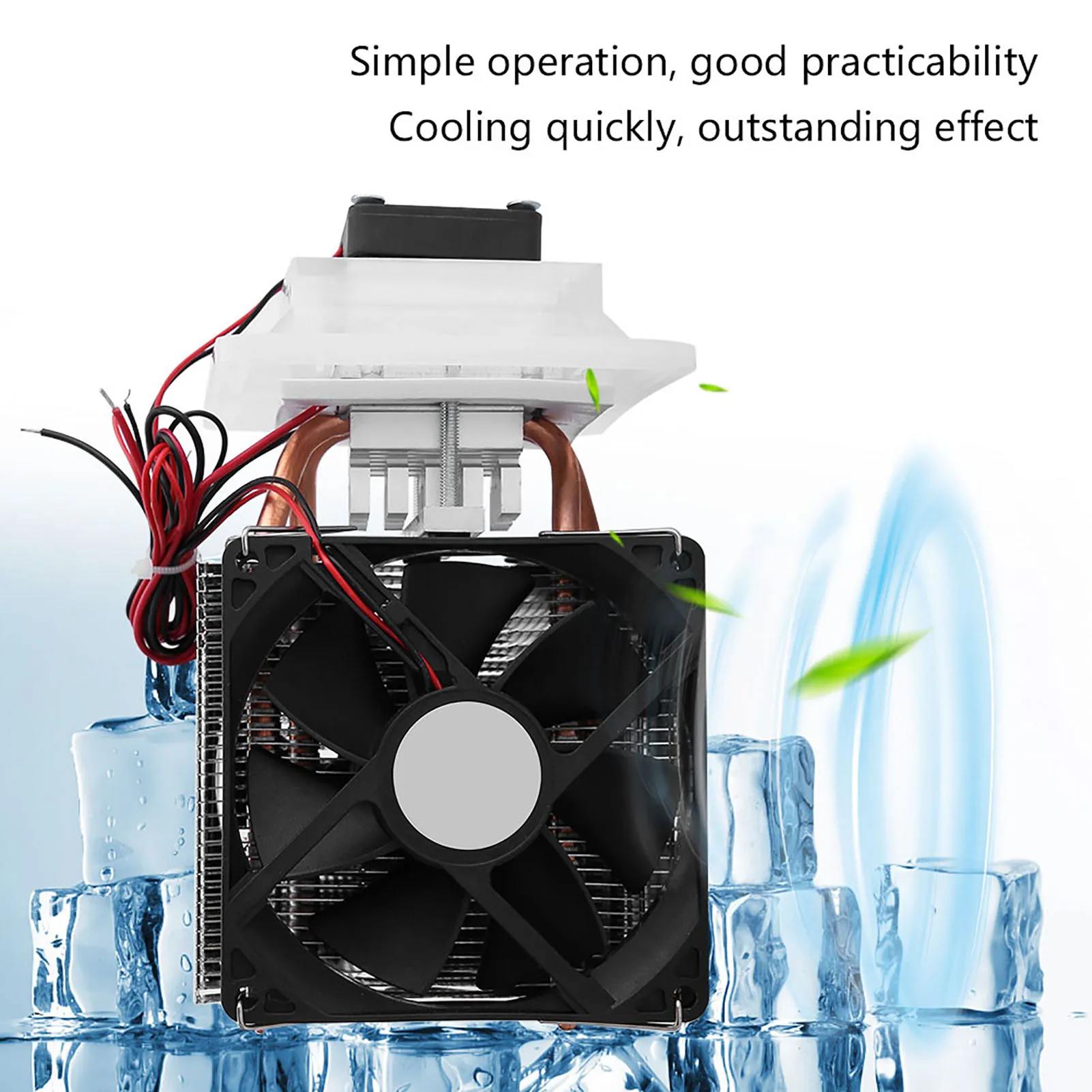 12V Semiconductor Refrigeration Thermoelectric Peltier Air Cooling Dehumidification System Thermoelectric Peltier Cooler