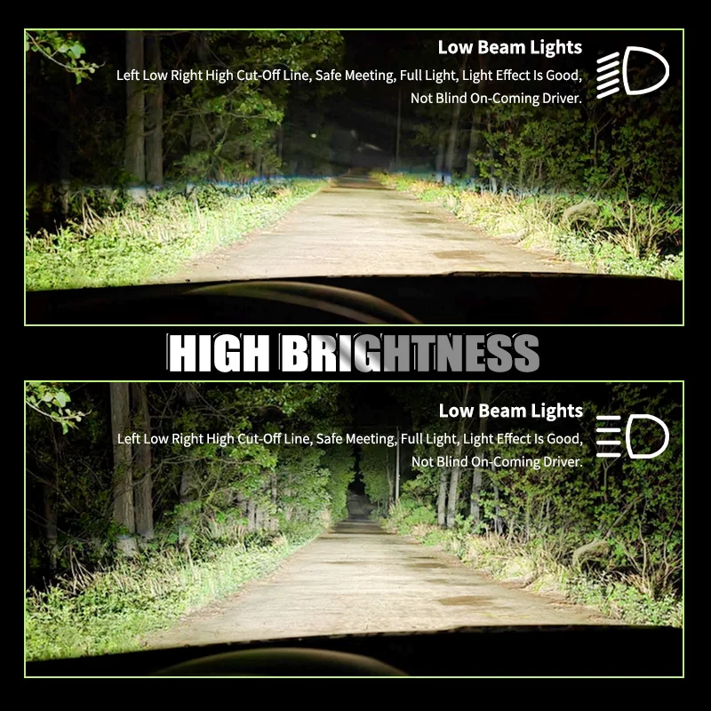 D2S D4S D3S D1S Led سيارة المصابيح الأمامية لمبة D2R D4R LED سيارة ضوء عالية الطاقة 2500 واط 1:1 التوصيل والتشغيل 4000000LM توربو مصباح 6500 كيلو الأبيض