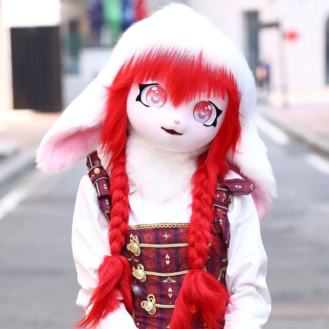 Cheap Fursuit Kigurumi Headset Furry Cosplay Costume Rabbit Doll Costume Animal Head Base Kig Headset Animal Costume Accessories